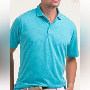 bdraddy mens polo shirt blue green large gil polo golf Athleisure cool new